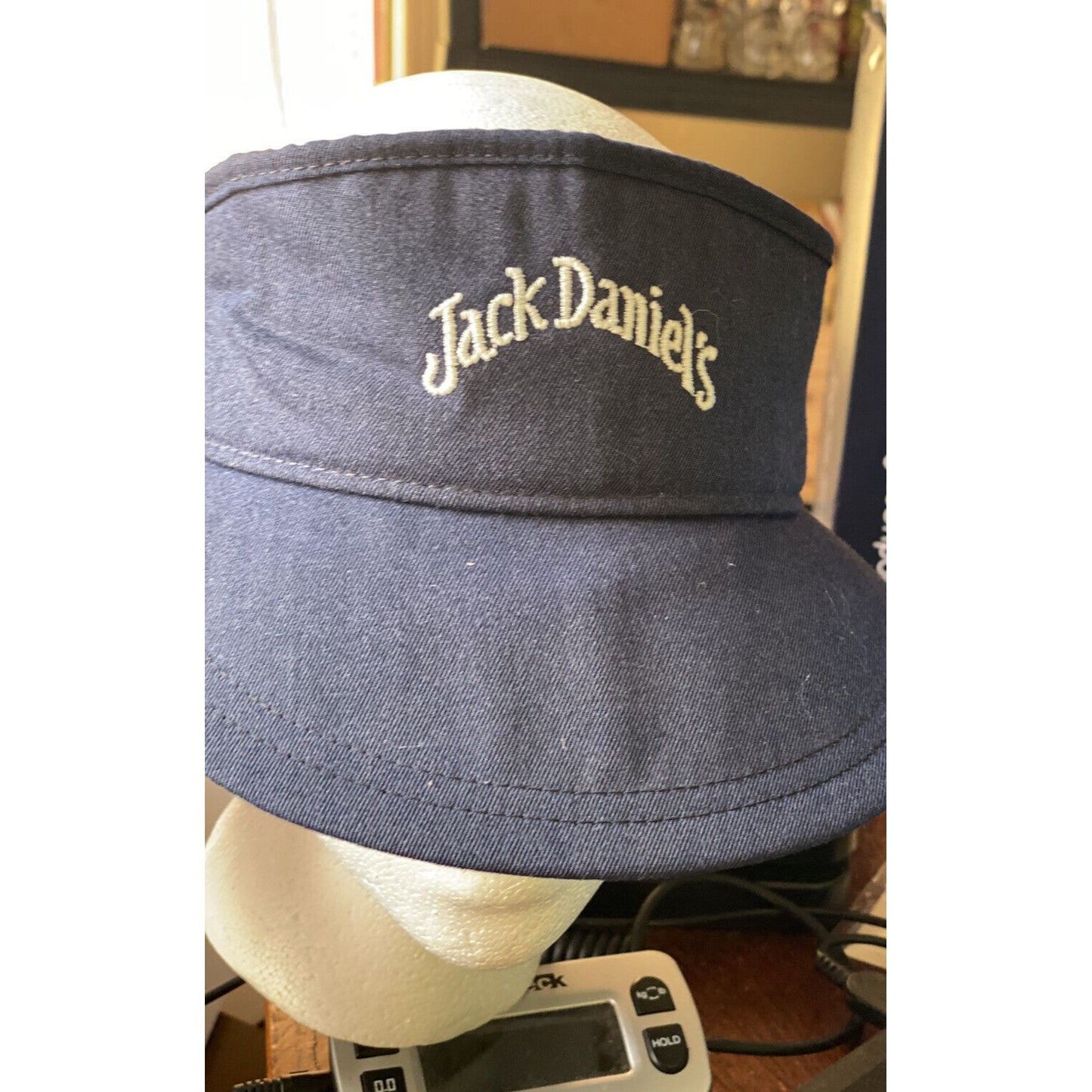 Jack Daniels New Era Hat Dupont Visor Pro Model USA Sun Visor Blue Green Bill