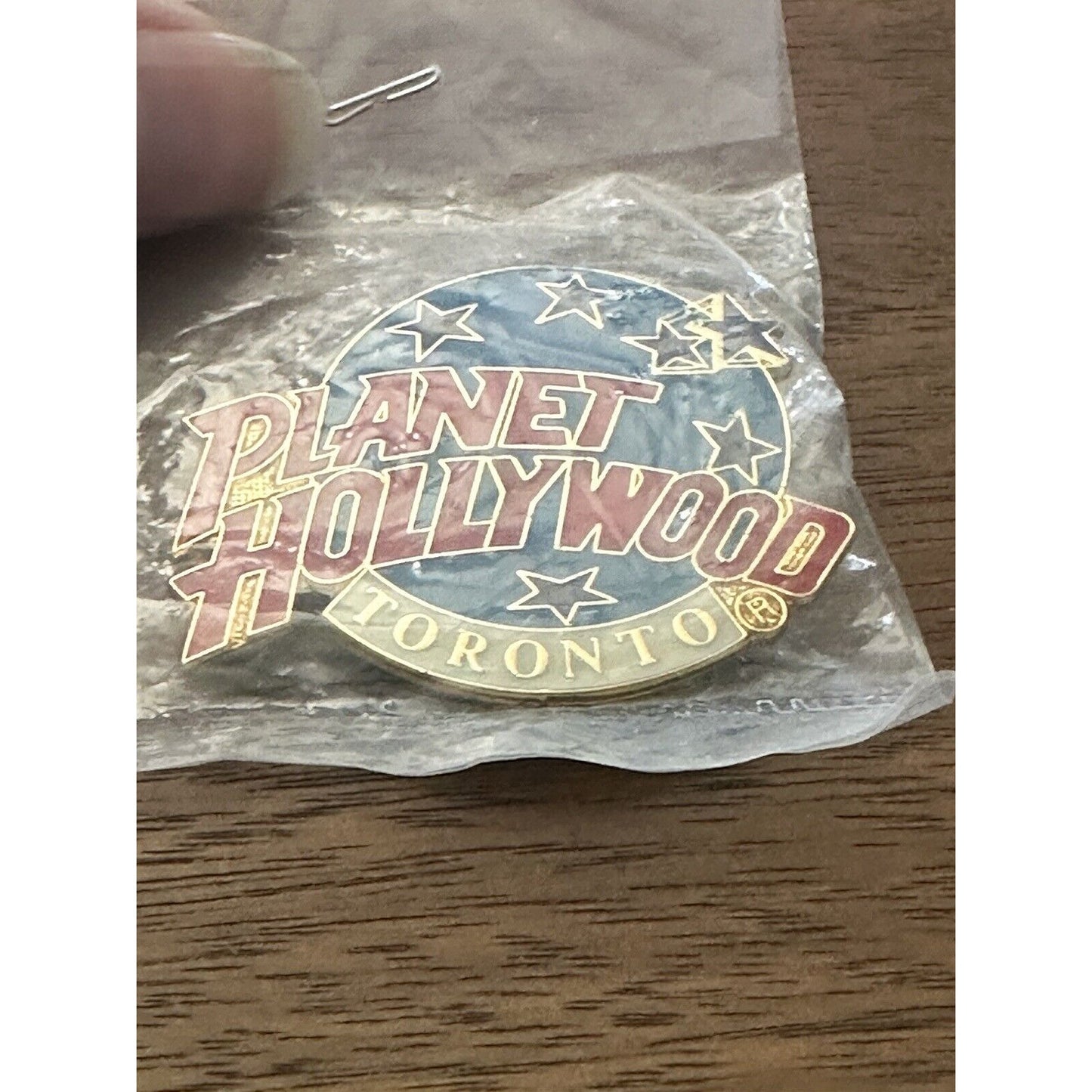 Planet Hollywood Toronto Pin NIP Blue Planet + Stars