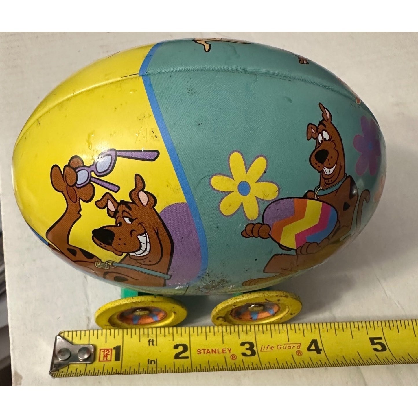 Scooby-Doo Rolling Tin Egg Toy With Wheels Cartoon Network Houston harvest