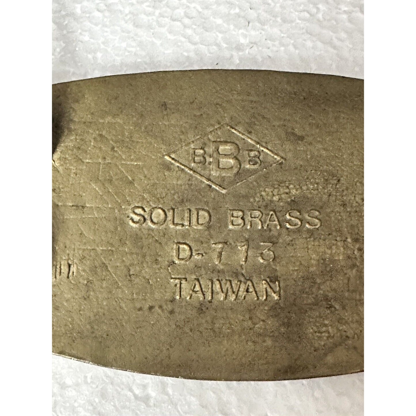 COUNTRY MUSIC  1970s SOLID BRASS BELT BUCKLE