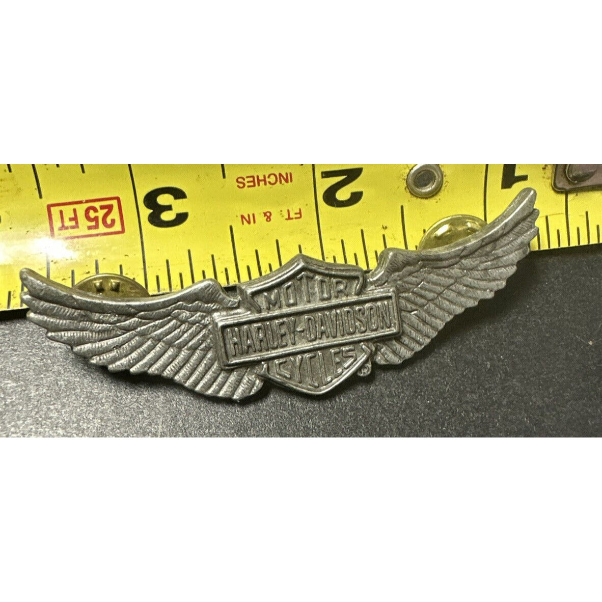 Harley Davidson HD Wings Vest Hat 1999 Lapel Pin Bar Shield