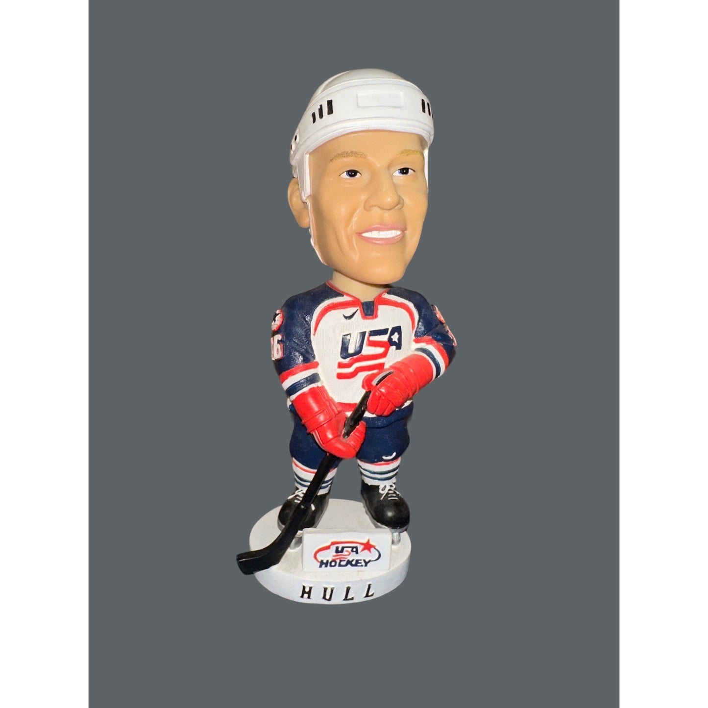 Brett Hull USA 2002 Hockey Bobblehead Figure rare