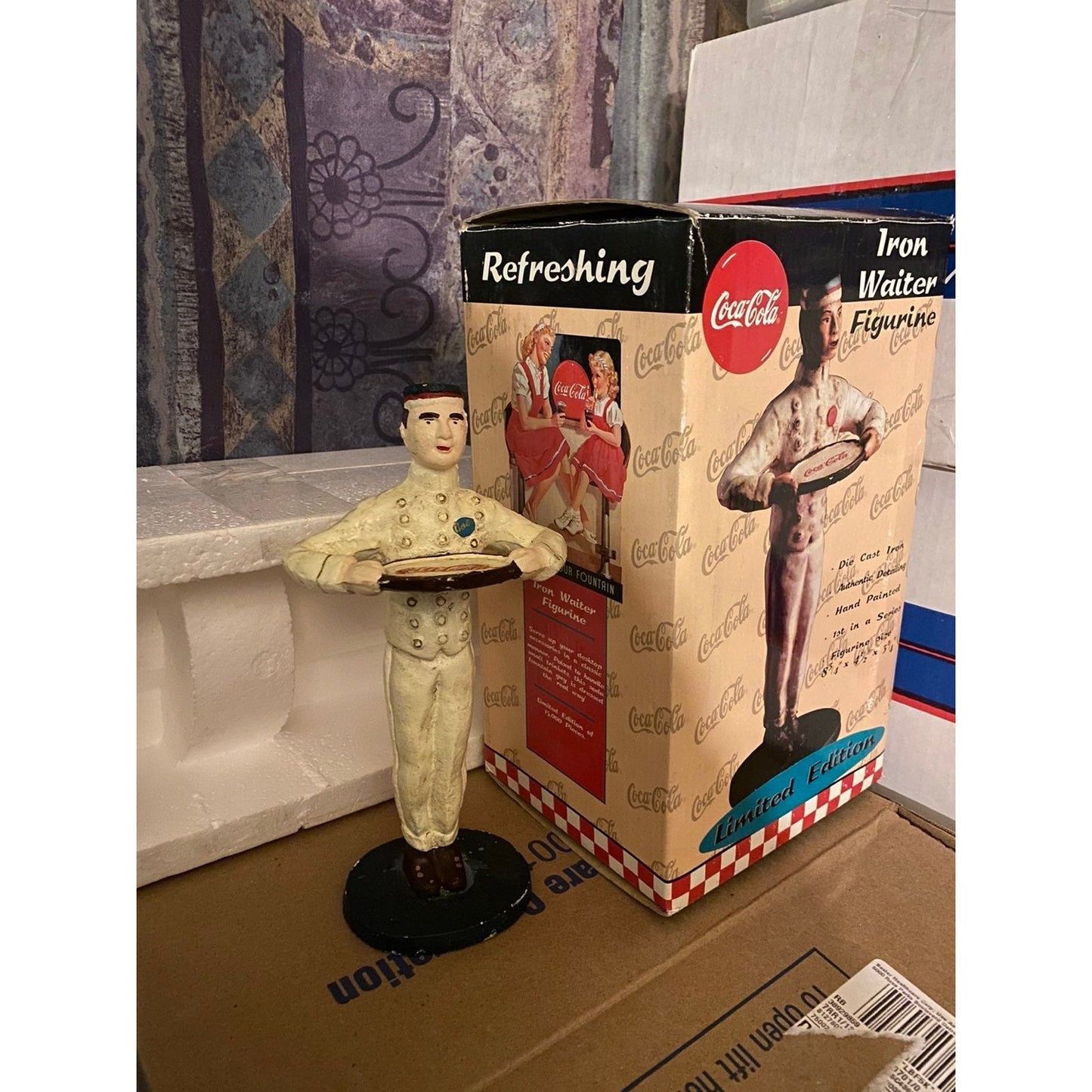 Coca Cola Die Cast iron Waiter Figurine