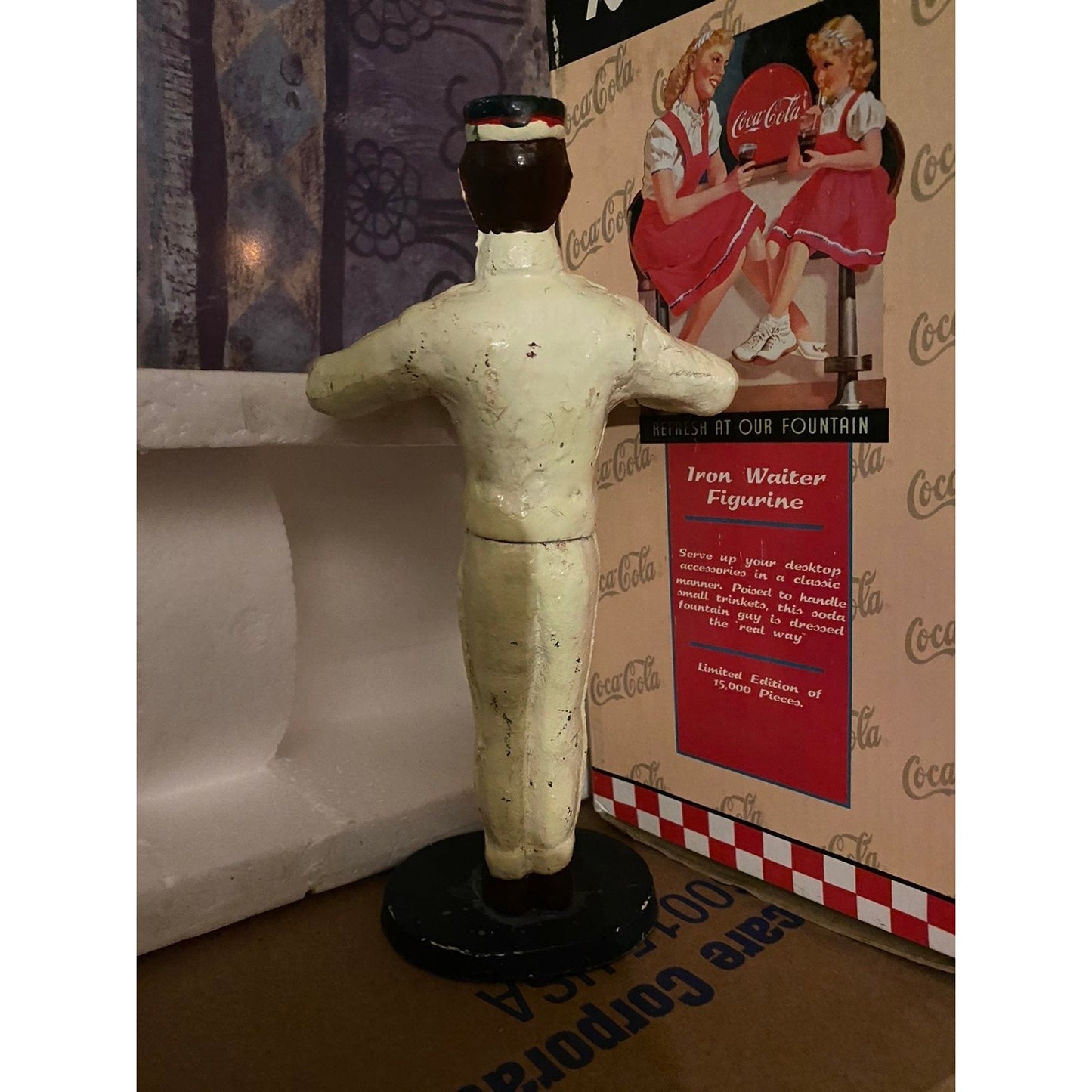 Coca Cola Die Cast iron Waiter Figurine