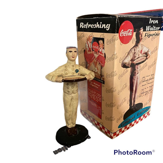 Coca Cola Die Cast iron Waiter Figurine