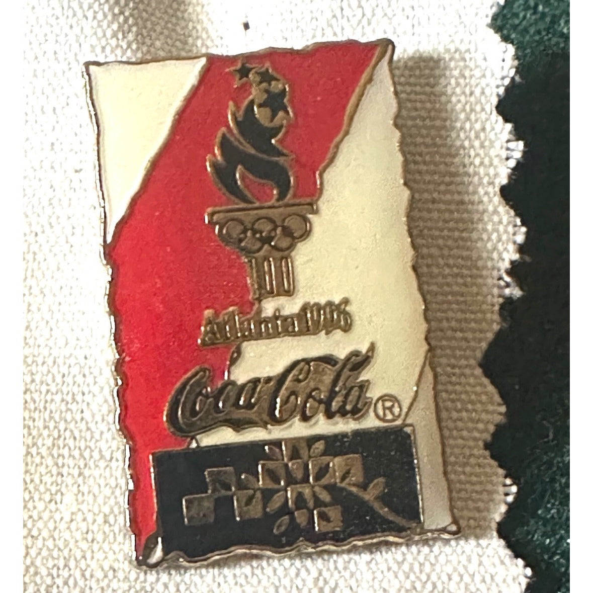 1996 Atlanta Olympics Coca-Cola Commemorative Enamel Pin