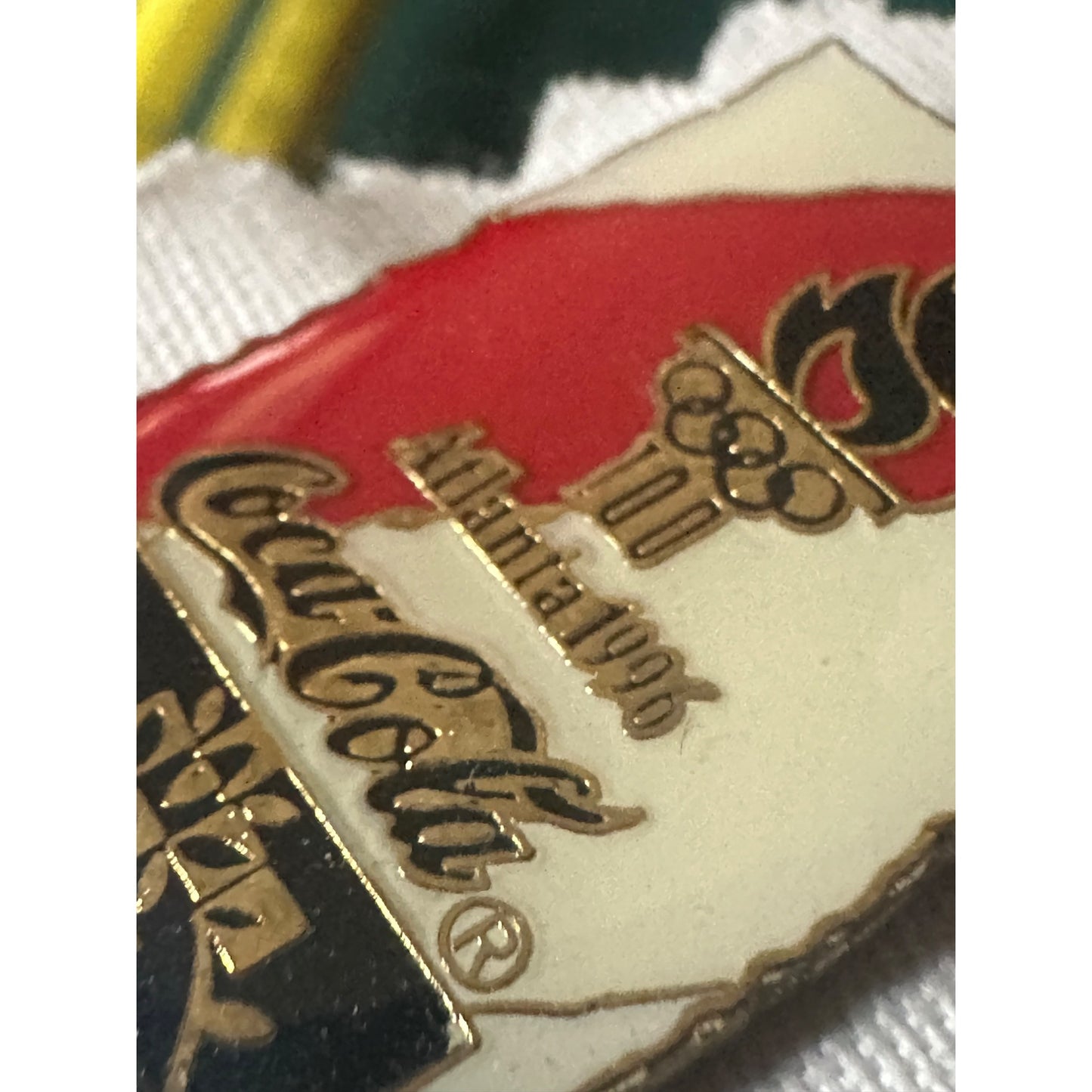 1996 Atlanta Olympics Coca-Cola Commemorative Enamel Pin