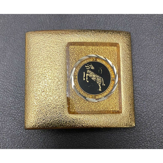 Lee N.Y. Zodiac Aries Ram ?  Gold Tone Sparkle Belt Buckle 11-29 Astrology