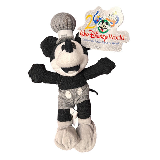 Steamboat Willie Mickey Mouse Plush Toy 9" Walt Disney World  2000