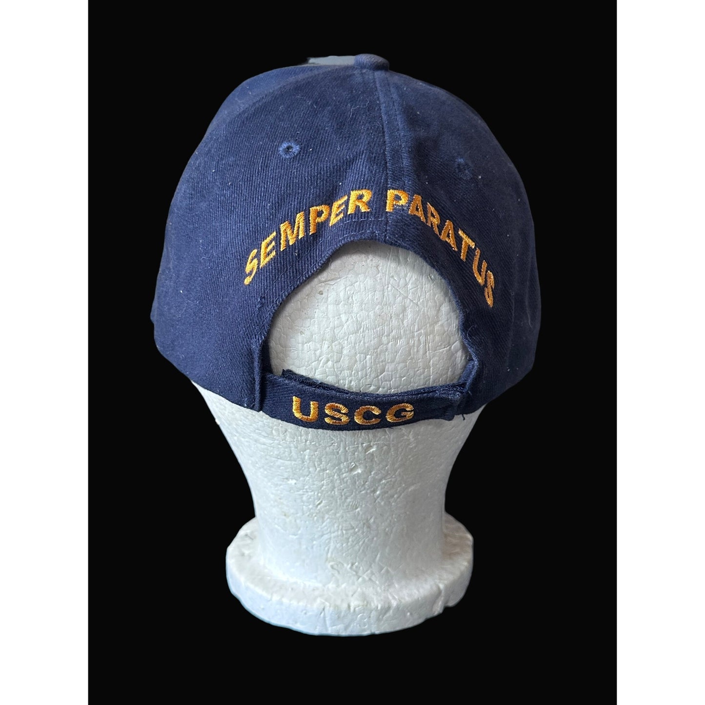 Coast Guard Baseball Cap Embroidered Eagle Crest Navy Blue One Size  USCG Hat