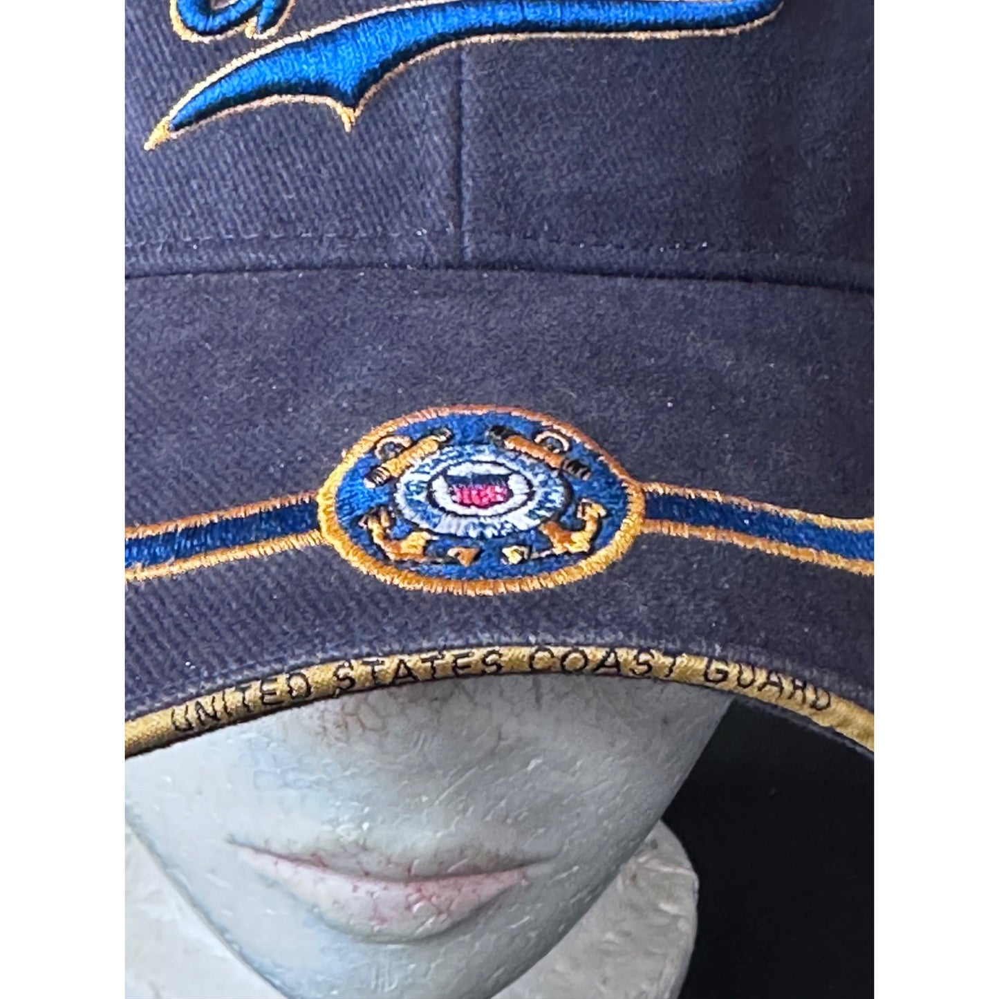 Coast Guard Baseball Cap Embroidered Eagle Crest Navy Blue One Size  USCG Hat