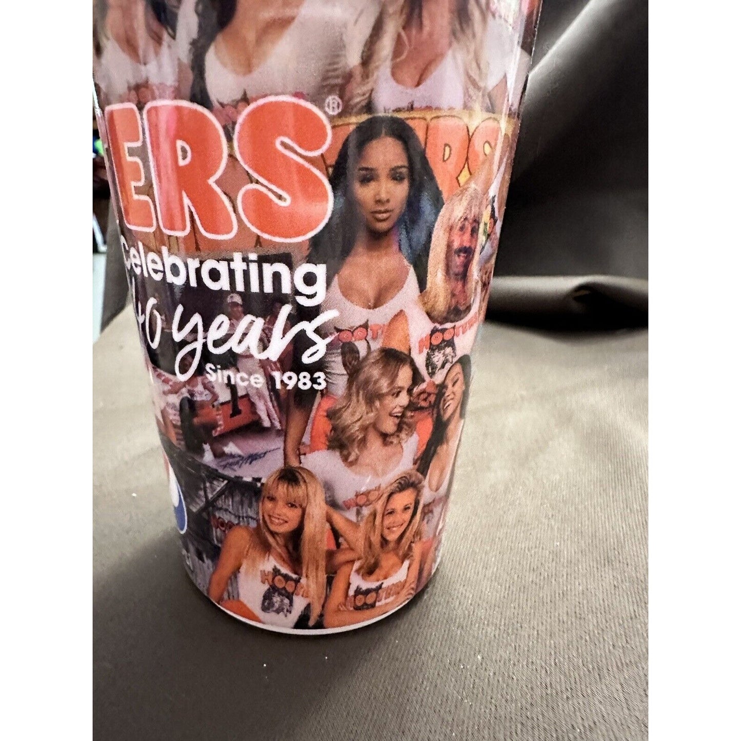 Hooters X Pepsi 40 year anniversary plastic sturdy tumbler + Lid