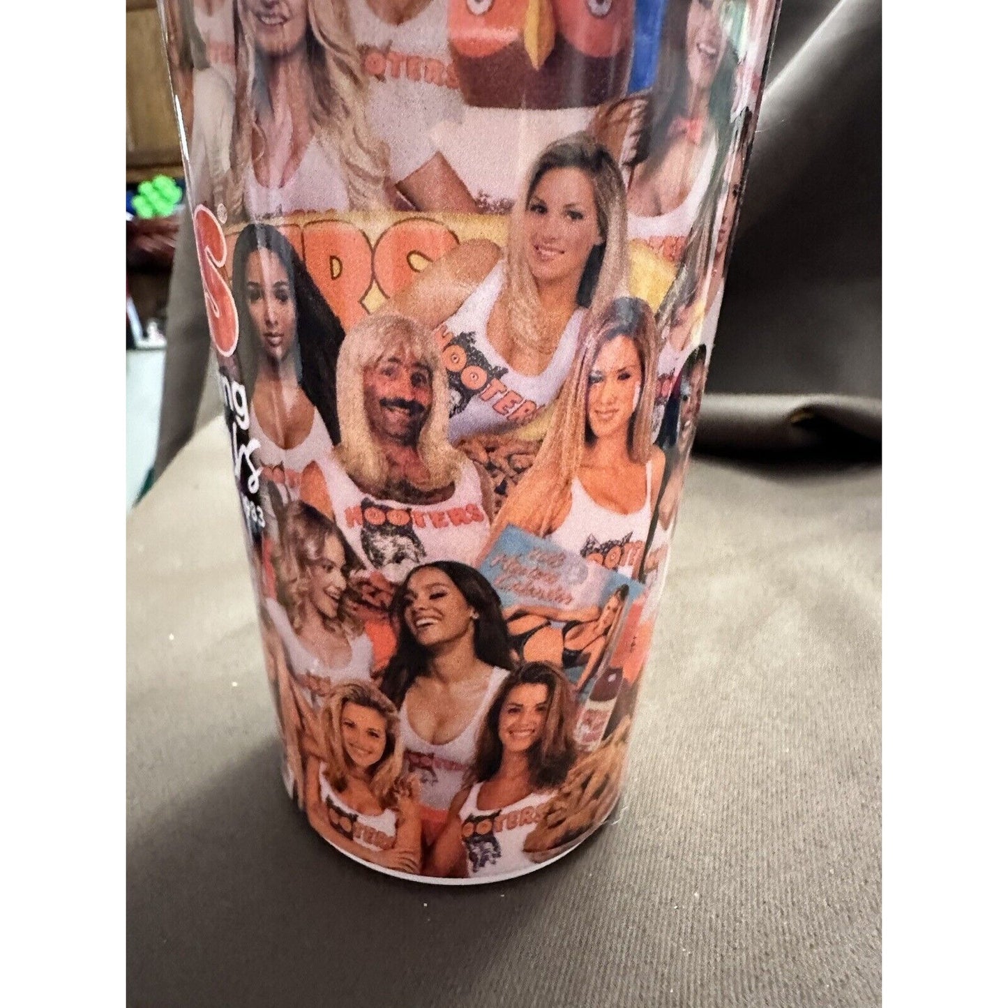 Hooters X Pepsi 40 year anniversary plastic sturdy tumbler + Lid