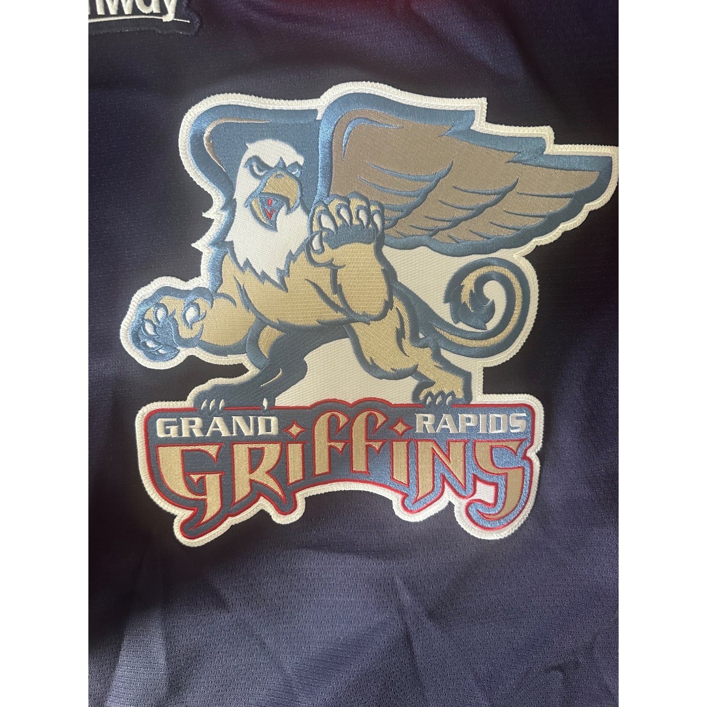 Grand Rapids Griffins Hockey Jersey Authentic CCM Amway Size 54 Red & Blue