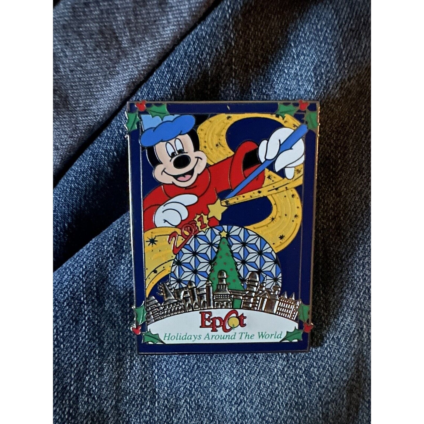 Epcot Holidays Around The World Disney 2001 Enamel Pin Walt Disney World