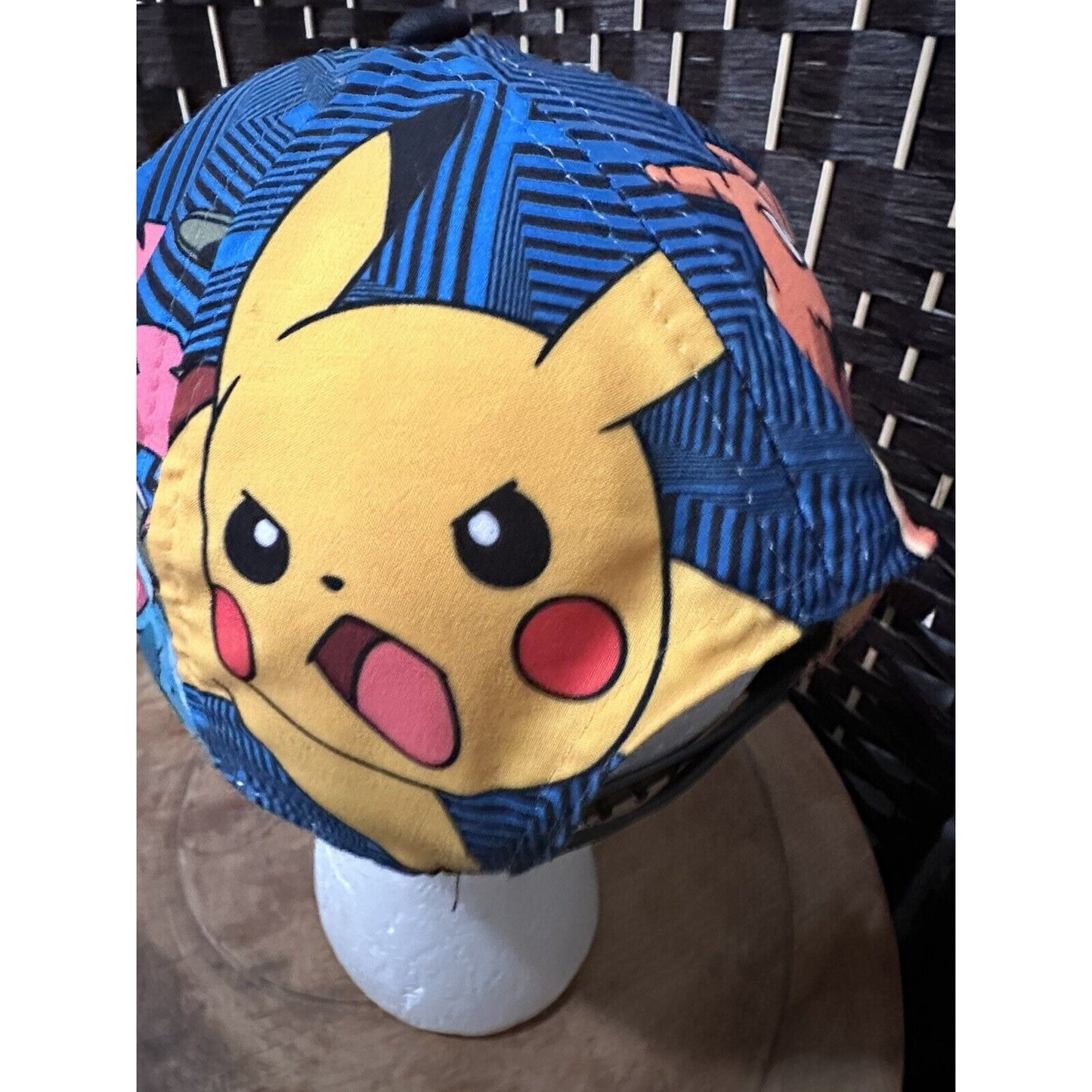 Pokemon All Over Snapback Baseball Cap Hat YOUTH Size Cartoon Charizard Pikachu