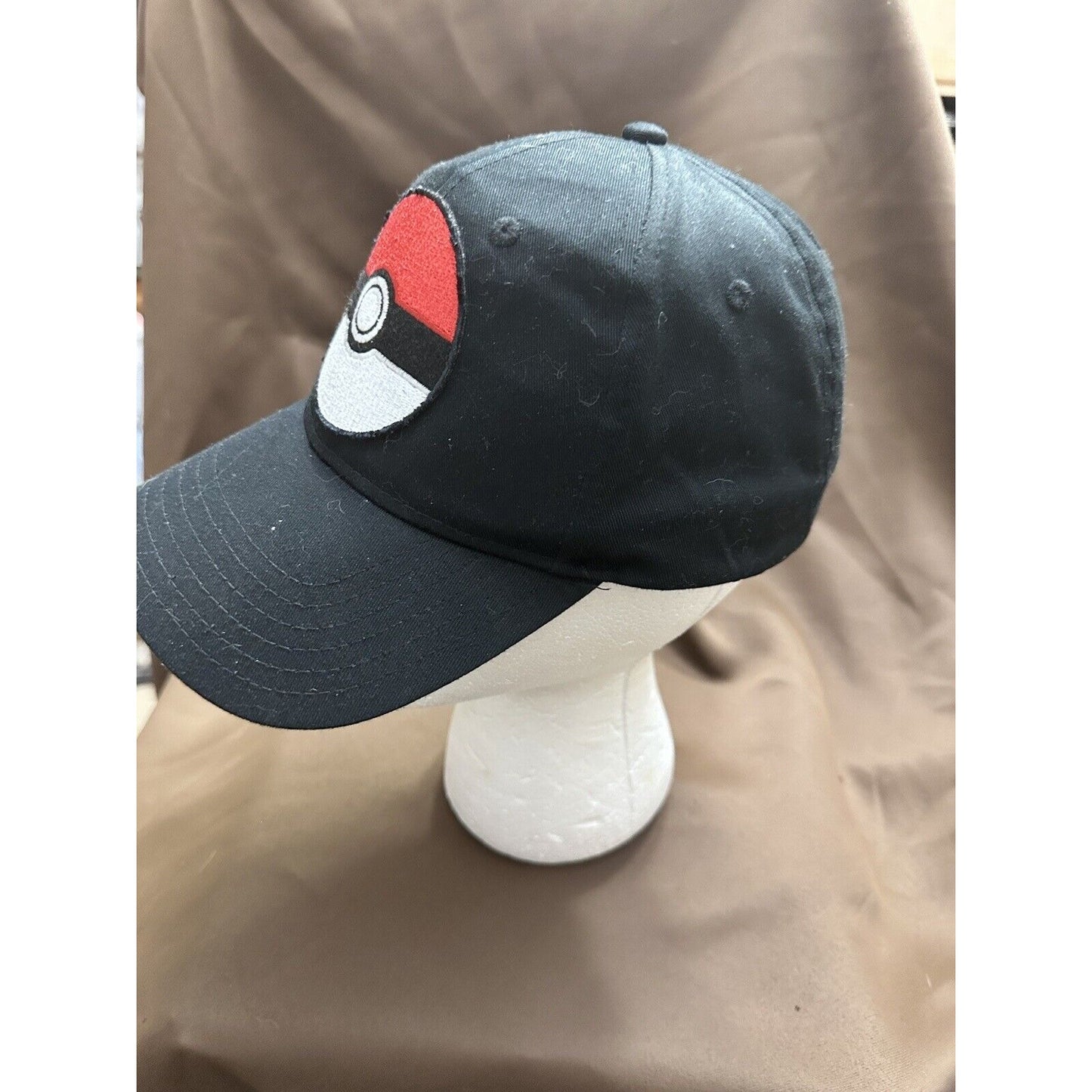 90s Pokemon Ball Embroidered Black SnapBack One Size OTTO  Cap Hat