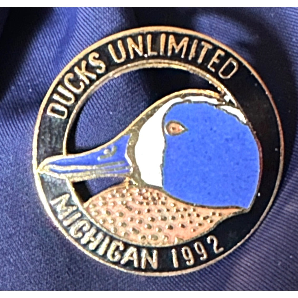 Ducks Unlimited Michigan 1992 Enamel Lapel Pin