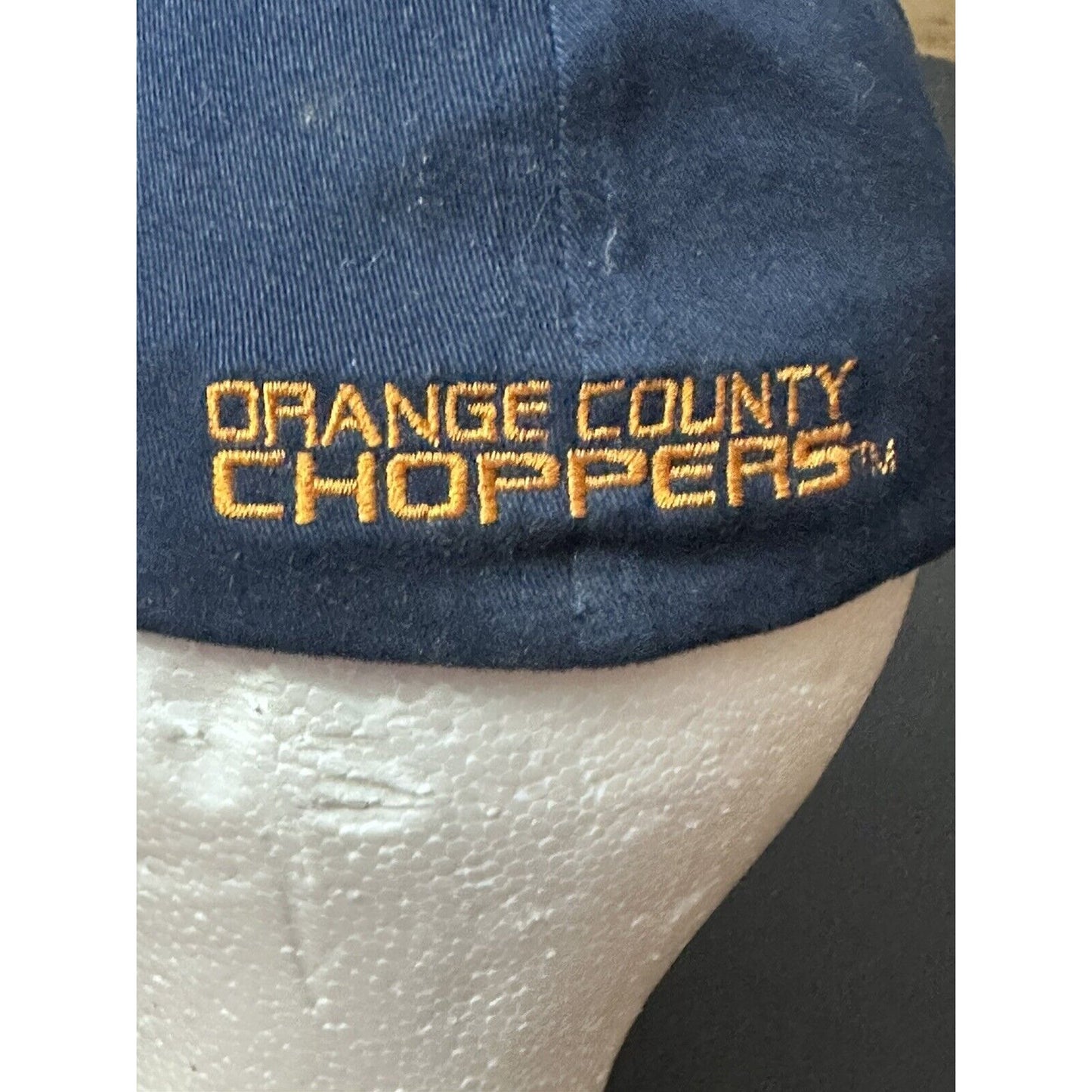 Orange County Choppers motorcycle hat cap Blue Orange Embroidered