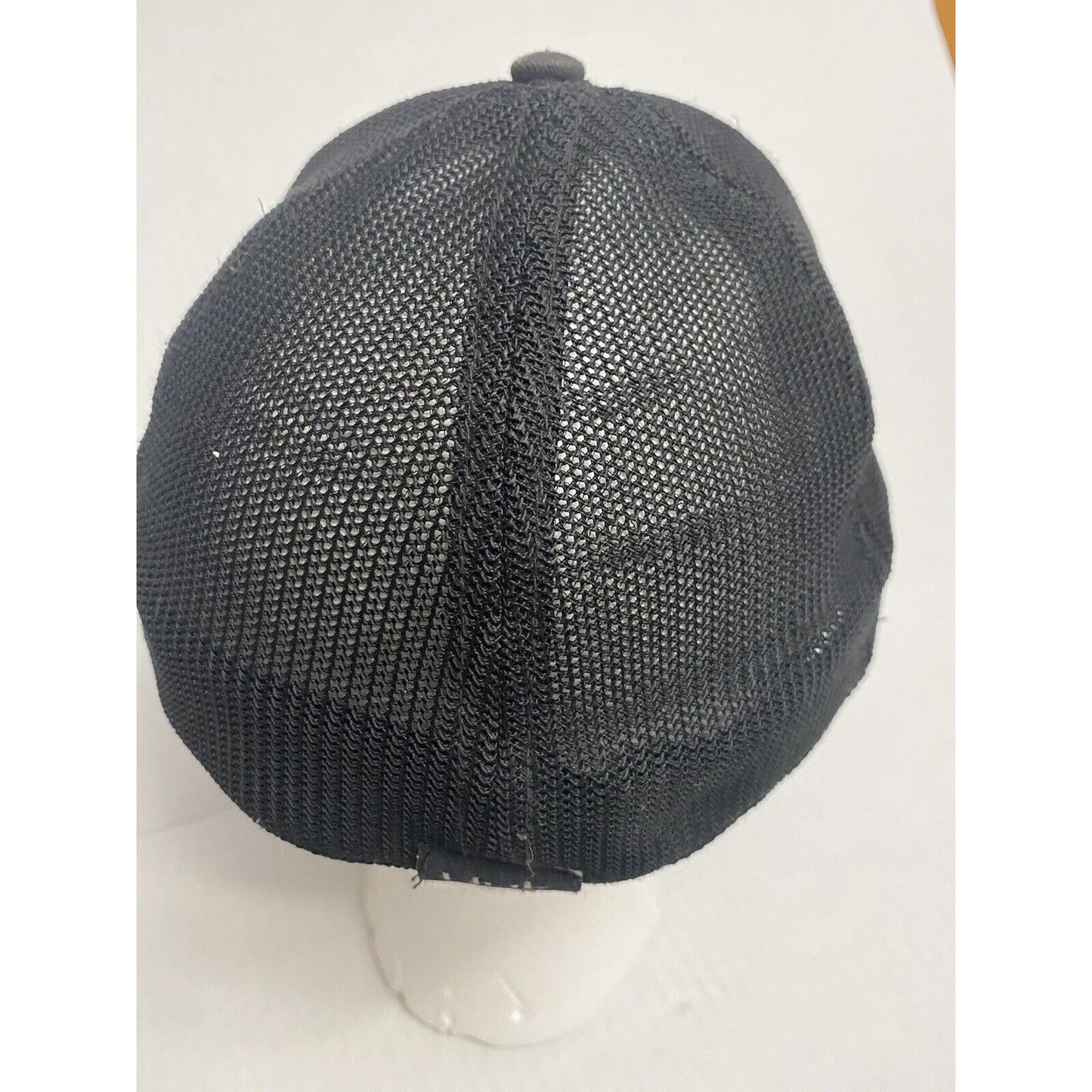 HUK Performance Head Wear Hat Cap Size S/M Black Mesh Back Fishing Embroidered