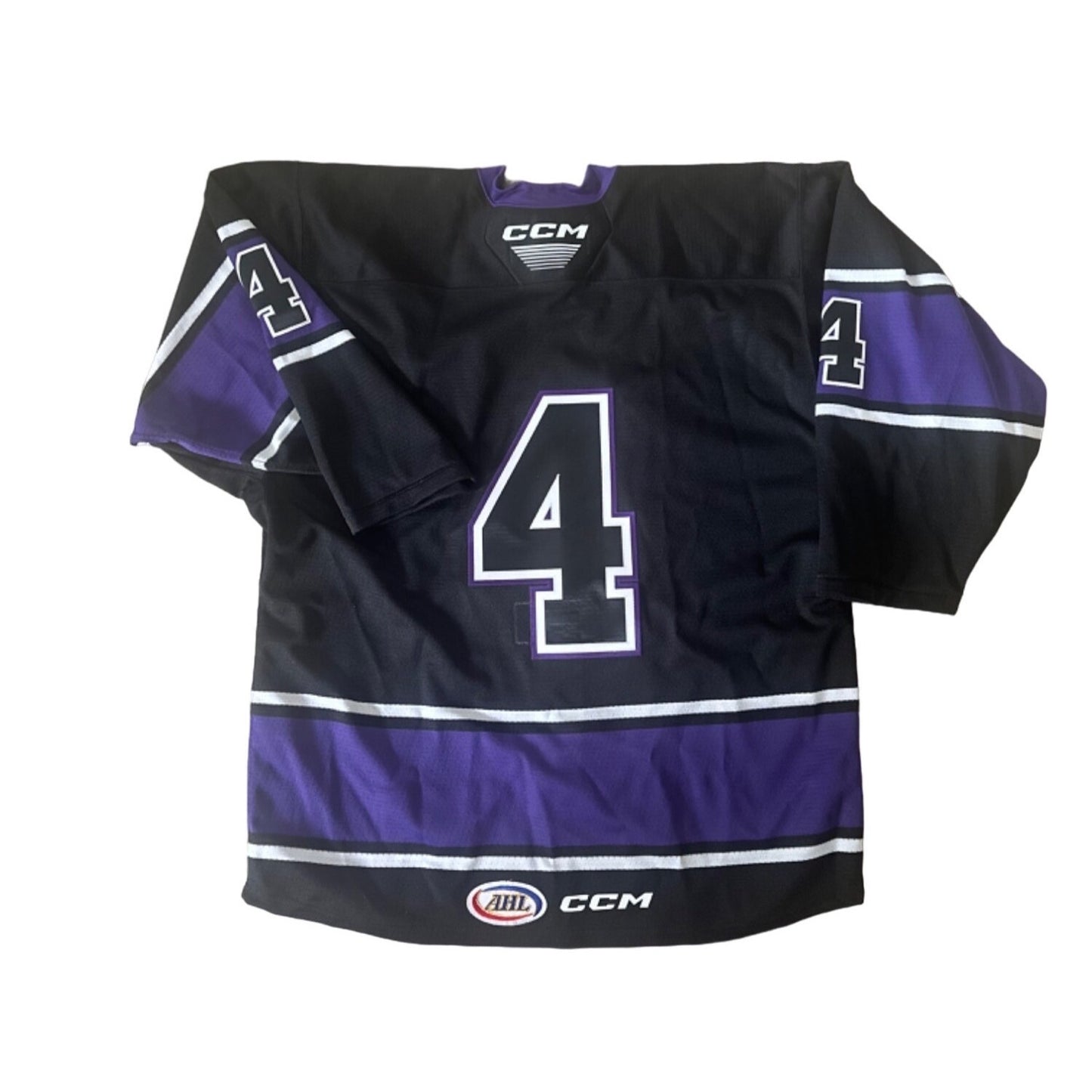 Grand Rapids Griffins CCM Authentic Hockey League Jersey #4 Black & Purple Sz 52