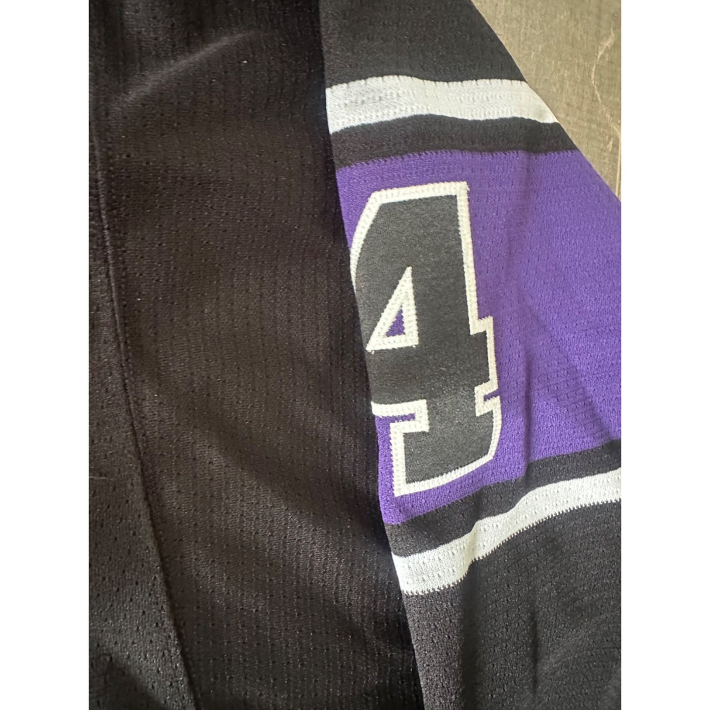 Grand Rapids Griffins CCM Authentic Hockey League Jersey #4 Black & Purple Sz 52