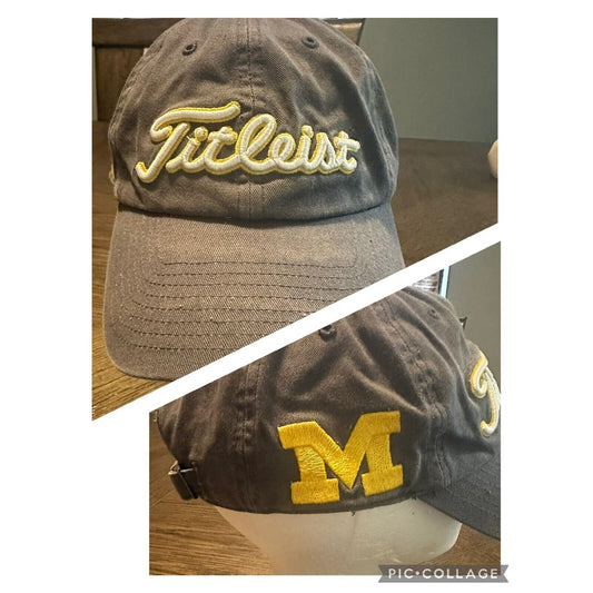 Titleist Michigan Wolverines Logo Cap Hat NCAA  Golf Spellout