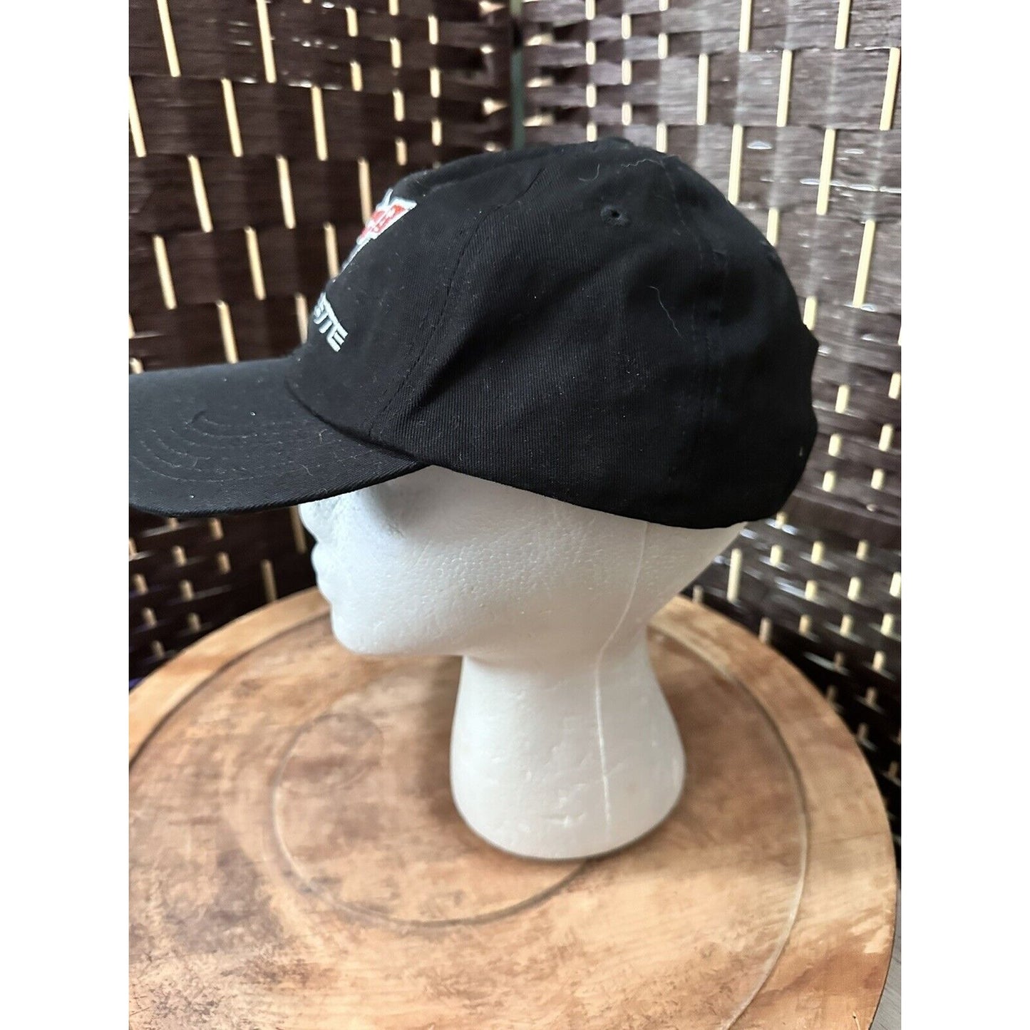 Corvette Embroidered Mens Black Ball Cap Adjustable Norscot GM