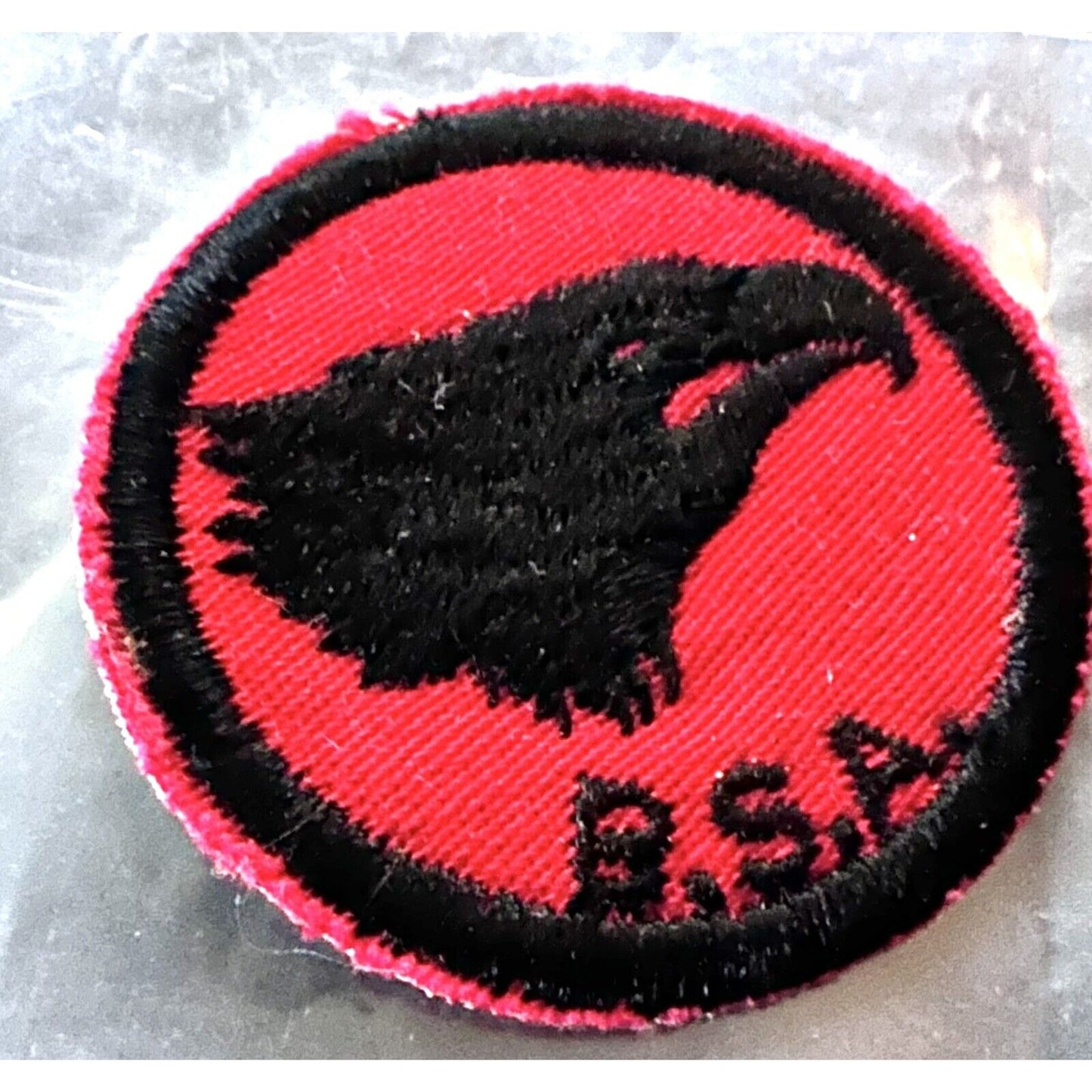 Boy Scout Patrol Patch Eagle red & black felt Vintage