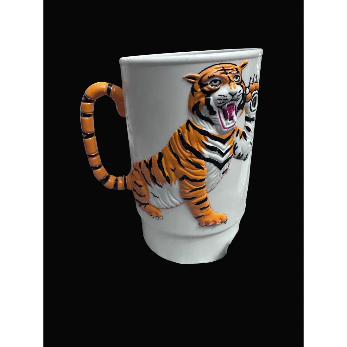 Ringling Bros. & Barnum & Bailey Circus Tiger Mug 1988 Collectible 3-D 3D