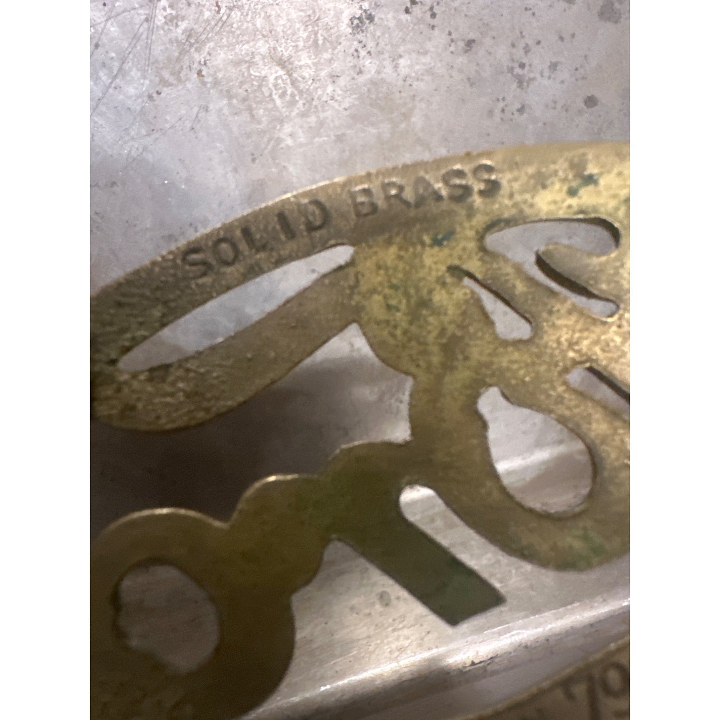 Ford open script Solid Brass Belt Buckle