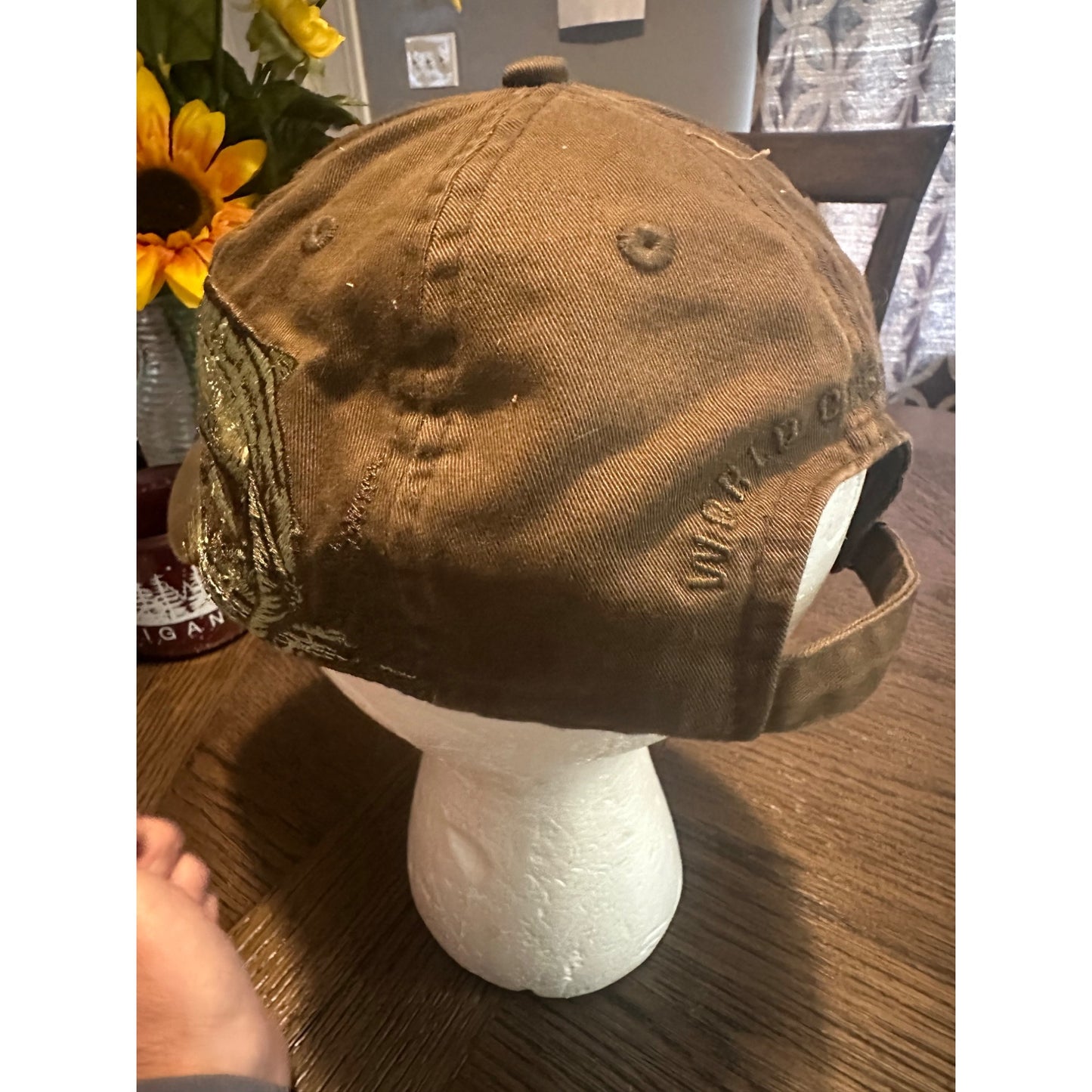 Alaska Cap By Arctic Circle Enterprises LLC - Embroidered Brown Men's Hat Fish Design & Adjustable Strap