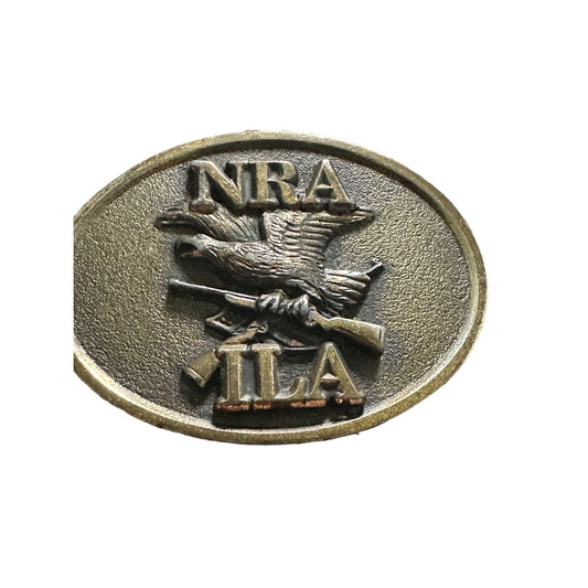 NRA ILA Brass Belt Buckle USA