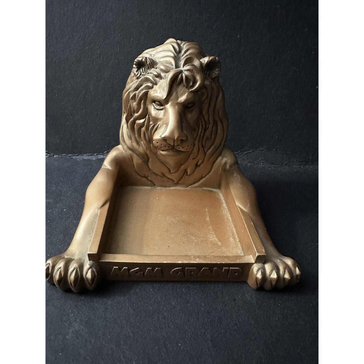 MGM Grand Las Vegas 1998 Lion Coin Tray ?  Ashtray?  Exclusive Desk Accessory