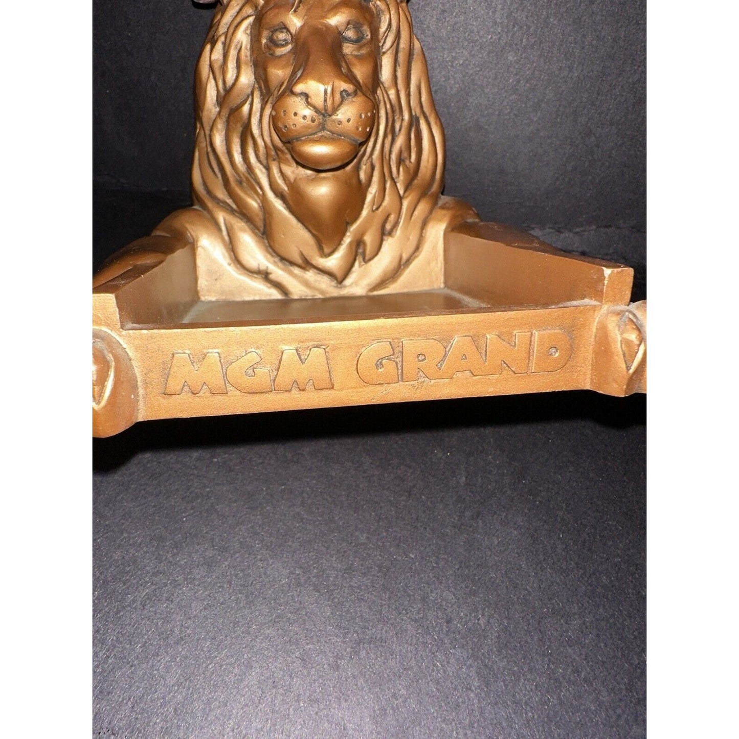 MGM Grand Las Vegas 1998 Lion Coin Tray ?  Ashtray?  Exclusive Desk Accessory