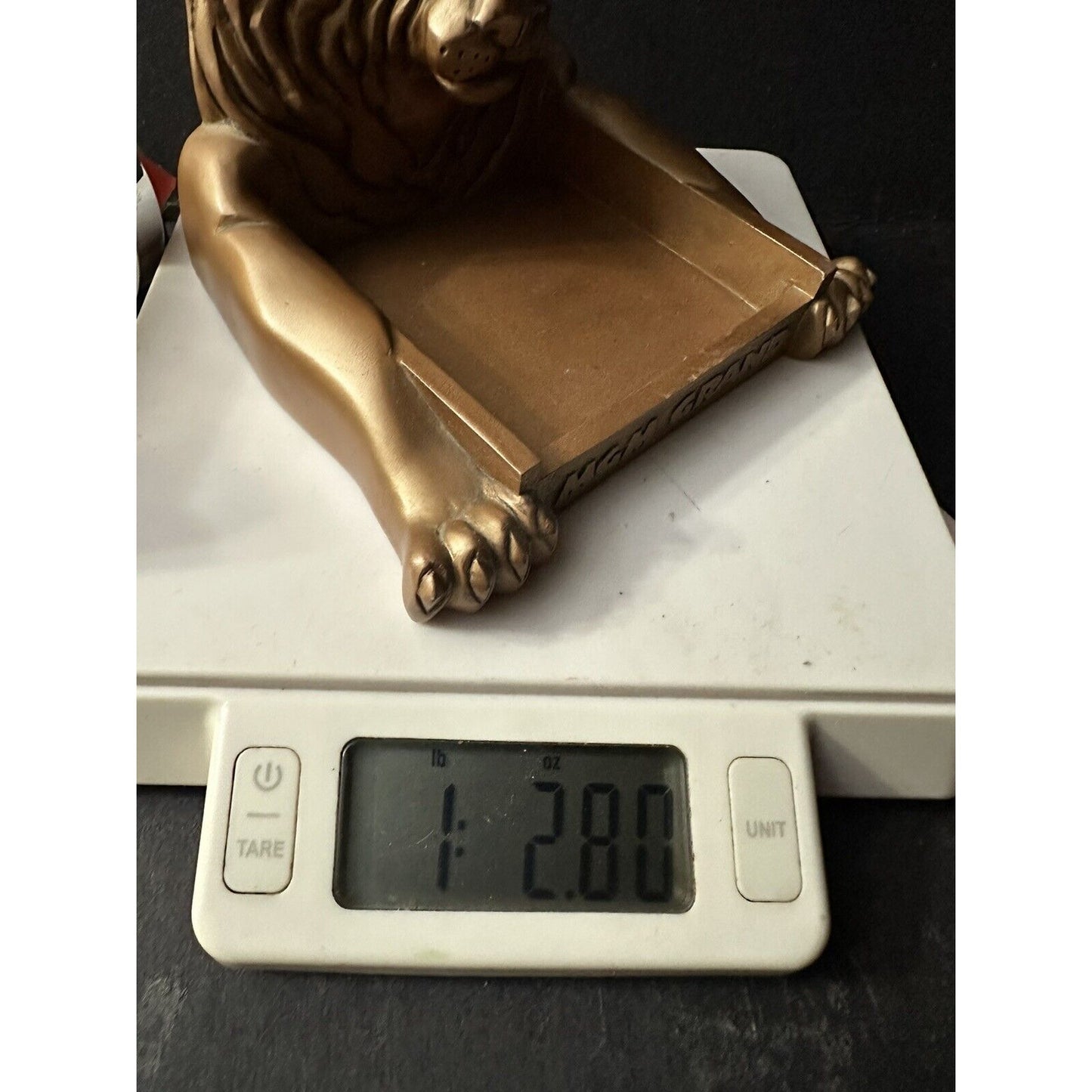 MGM Grand Las Vegas 1998 Lion Coin Tray ?  Ashtray?  Exclusive Desk Accessory