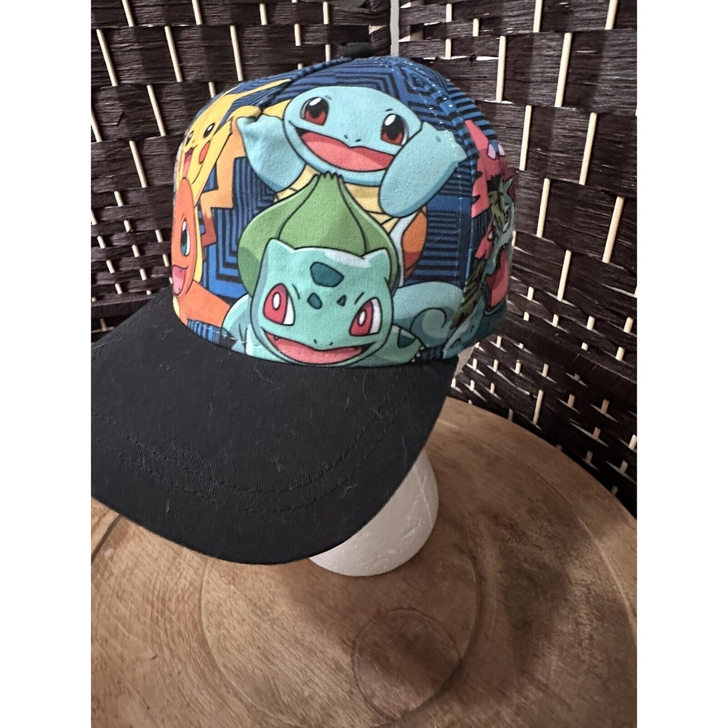 Pokemon All Over Snapback Baseball Cap Hat YOUTH Size Cartoon Charizard Pikachu