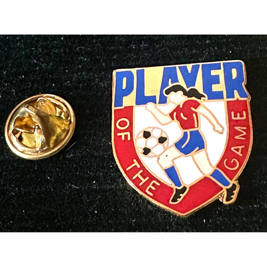 Player Of The Game Soccer Lapel Pin