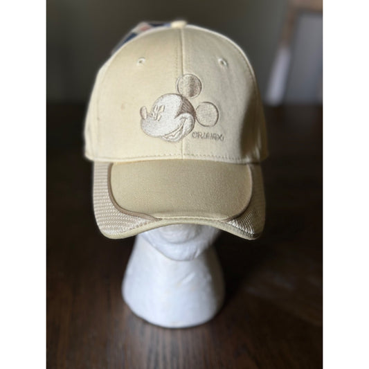 Disney Beige Mickey Mouse Baseball Cap tags