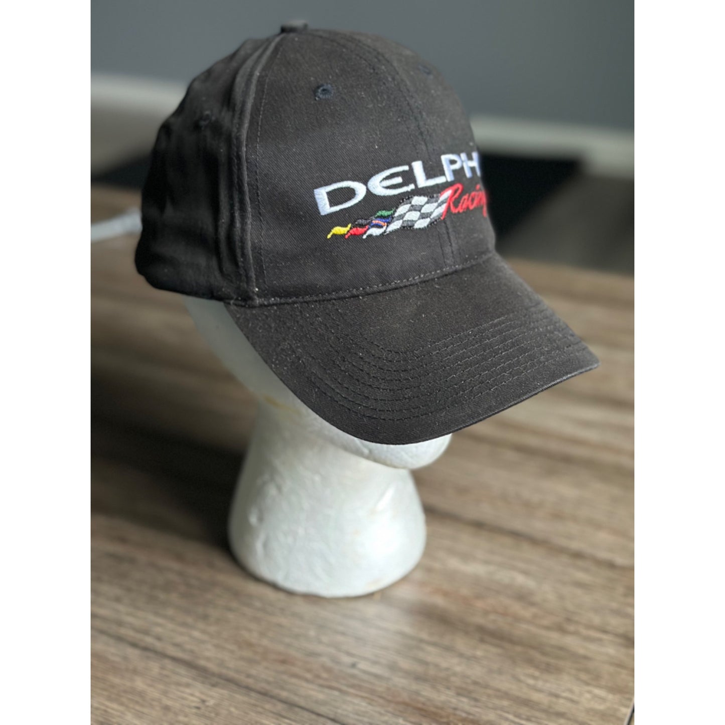 Delphi Racing black Adjustable Cap By Shumsky