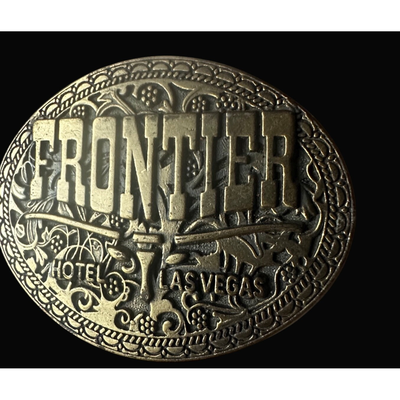 Frontier Hotel Las Vegas Belt Buckle Collectible Western Accessory