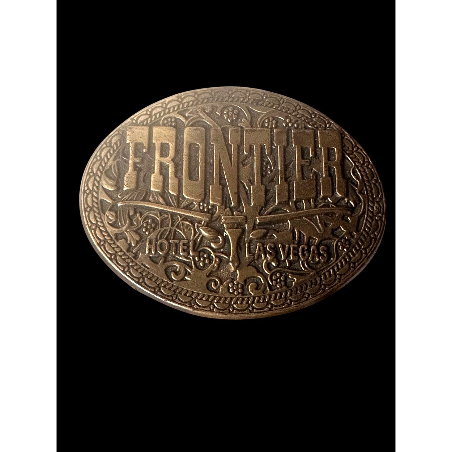 Frontier Hotel Las Vegas Belt Buckle Collectible Western Accessory