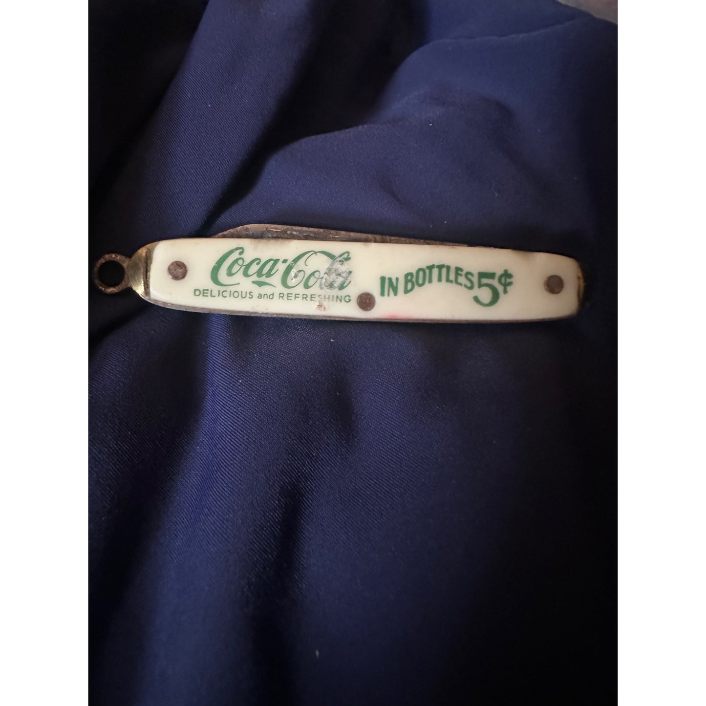 Coca-Cola Advertising single blade Pocket Knife in bottles 5 cents