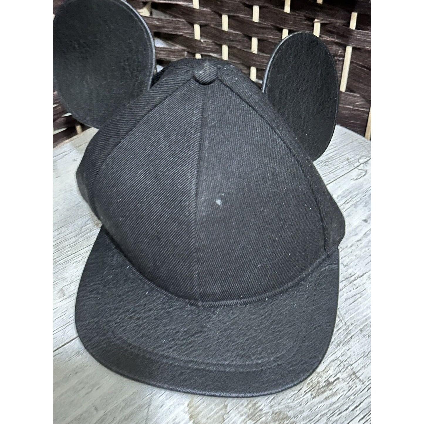 Black Mickey Mouse Ears Disney X H&M Snapback Hat / Cap OSFA