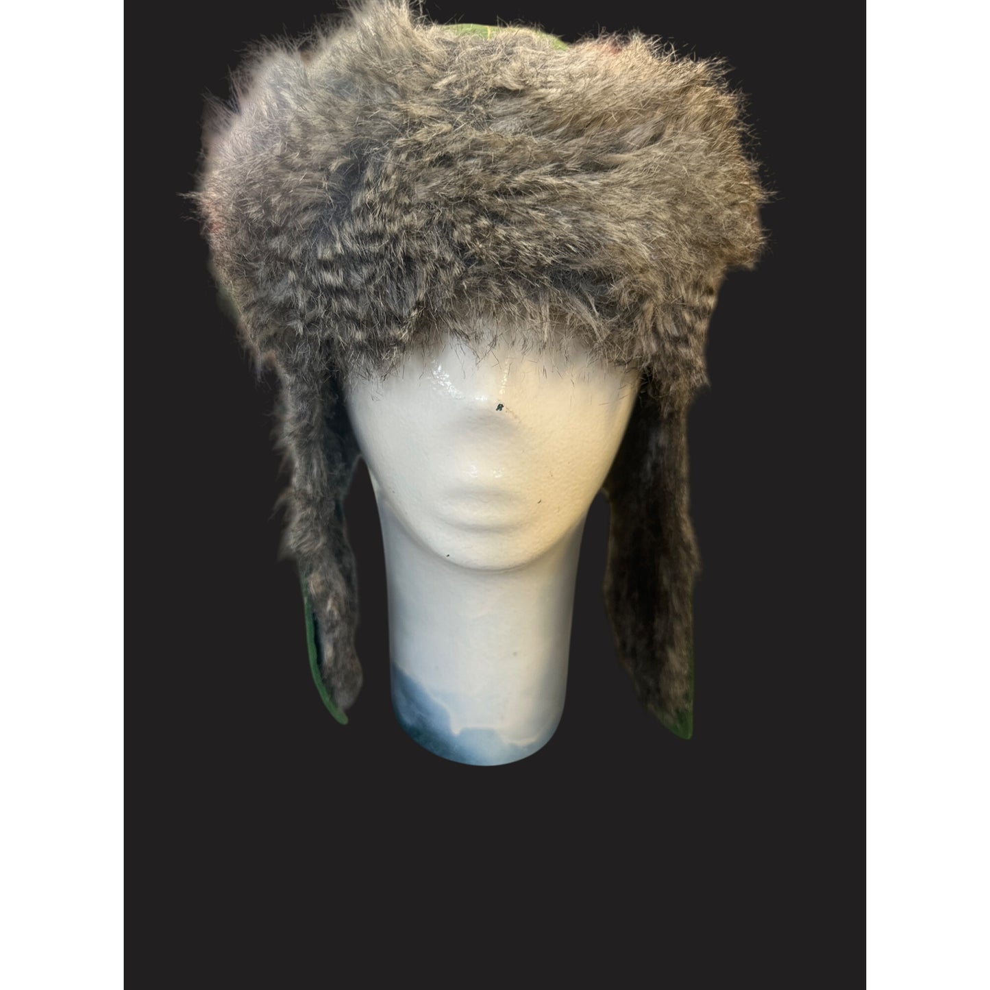 John Deere Green Trapper Hat With Faux Fur Lining & Ear Flaps