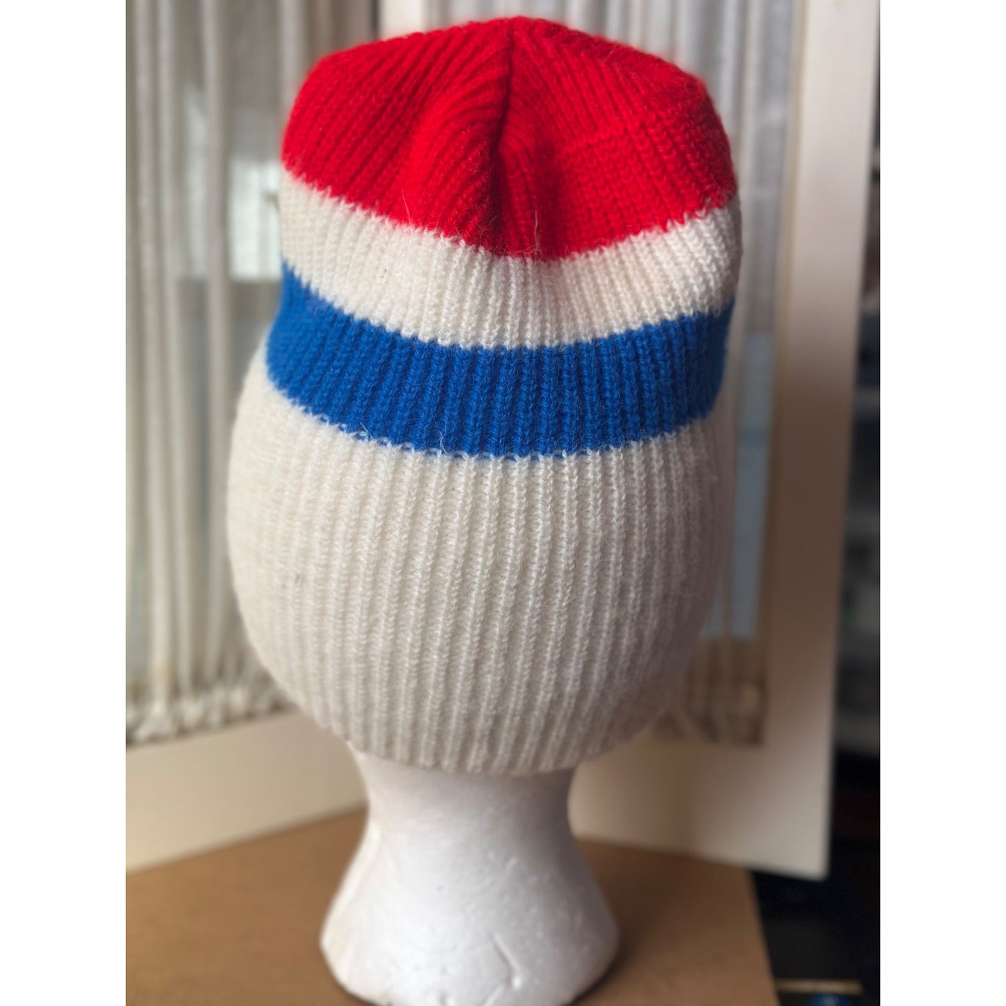 1980 USA Olympic Lake Placid Knit Beanie Hat ski knit vintage