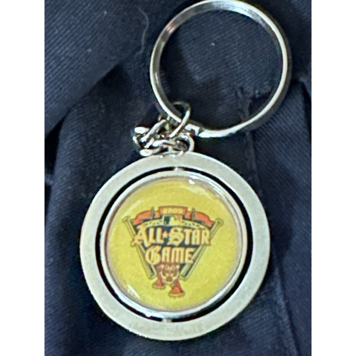 DETROIT TIGERS 2005 MLB All Star Game Classic Spinning Logo Keychain