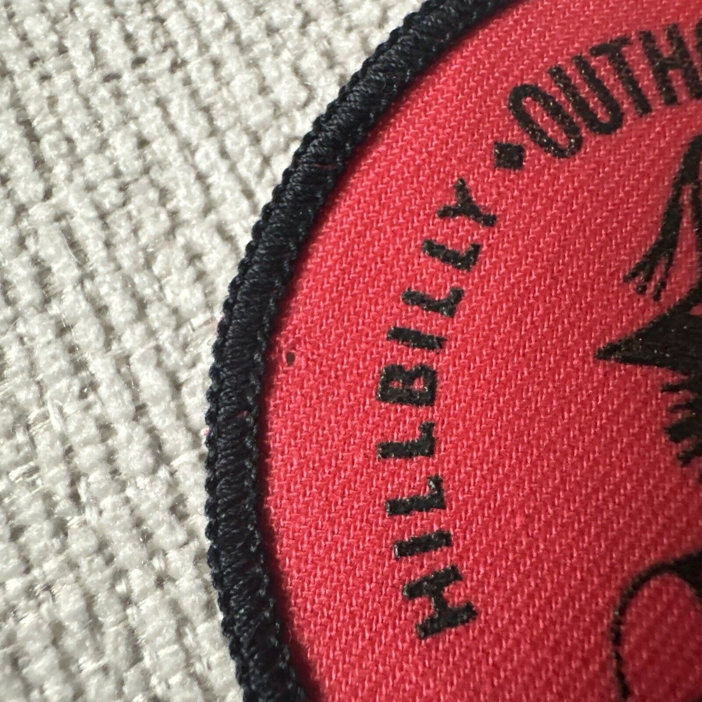 Outhouse No 1  Hillbilly Degree Clan 55 Red Black Moonshine Patch