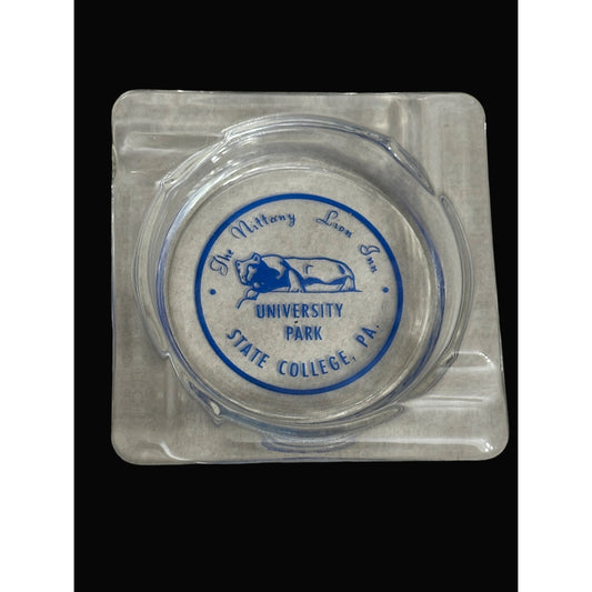 The Nittany Lion Inn University Park State College PA Glass Ashtray vintage