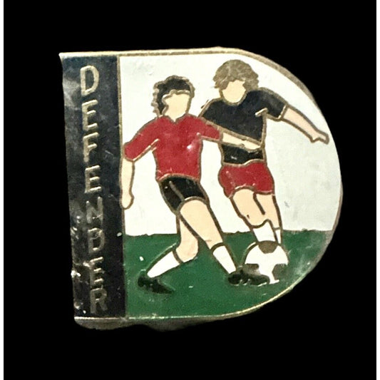 SOCCER FAN DEFENDER PIN, Futball Fans Enamel Lapel PIN Trader